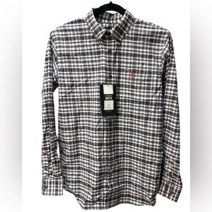 Ariat Boys Pro Cardwell Plaid Performance Button Up Shirt NWT – Youth XL (18)